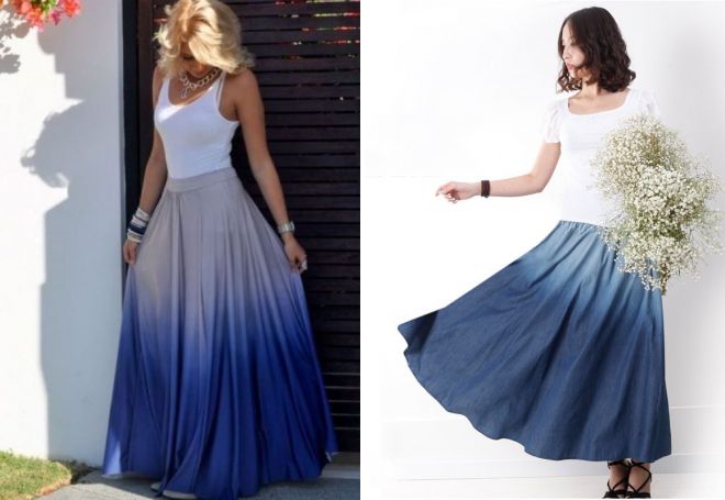 плаве женске сукње