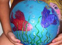 tělové malování pro těhotné4