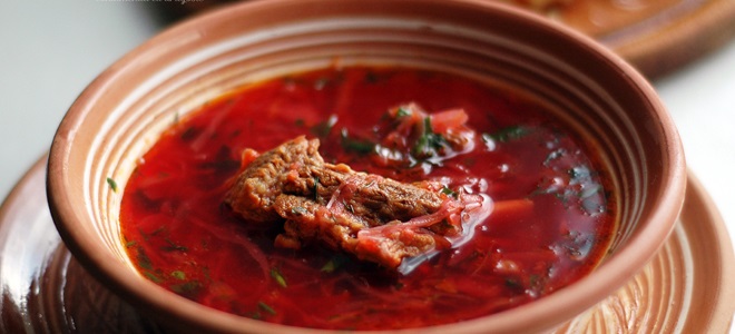 Red borscht - recept
