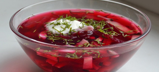 Cold borscht - klasični recept