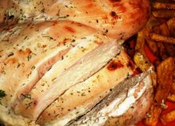 задушени пилешки гърди в бавна готварска печка