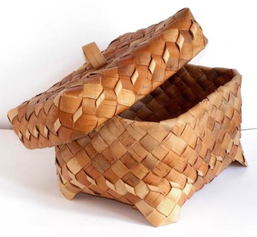 koszyk na chleb wykonany z kory brzozowej 8
