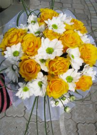 kytice nevěsty z heřmánků 5