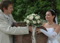 Poročni šopek belih vrtnic 9