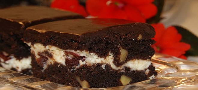 Brownies s orasima i trešnjama