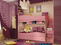 łóżko piętrowe dla dzieci z bokiem 8