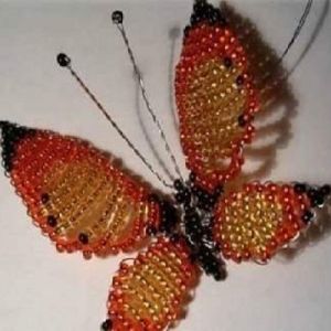 kako narediti metulj iz beads8