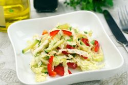 salad kupus pepper krastavac