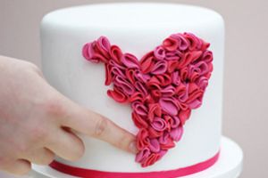 Cake srdce z mastic 6