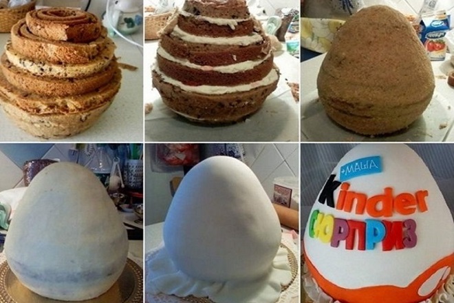 Jak zrobić tort Kinder Surprise Masterclass 10