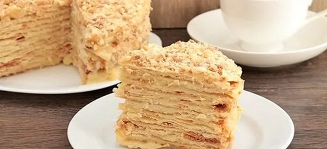 ciasto francuskie napoleon z kremem