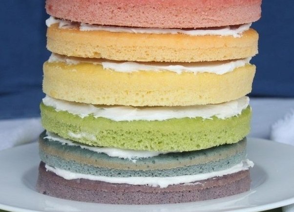 Торта "Rainbow" - рецепта с снимка 3