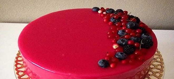 Barevný dort glazura