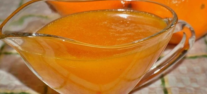 Оранжев сос от карамел