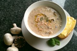 Cibule houbová polévka s houbami a ústřicovými houbami - recept