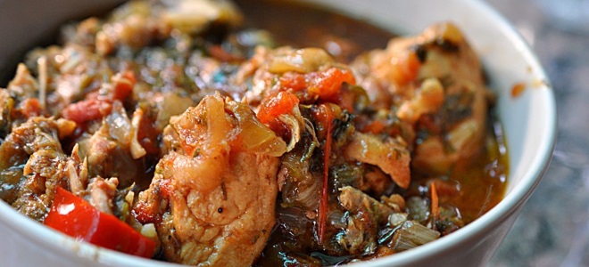 Рецепта Chakhokhbili от пиле с картофи