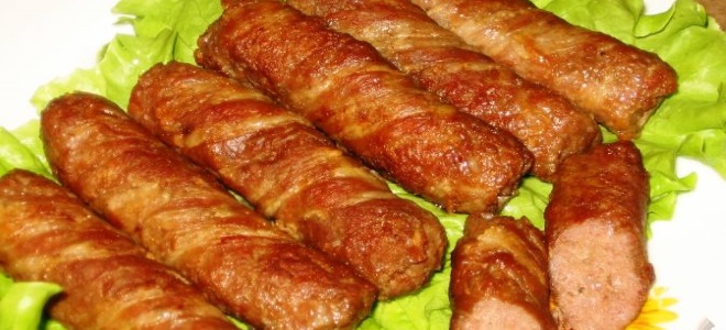chevapchichi v slanině, jak vařit