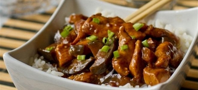 пиле с патладжани на китайски