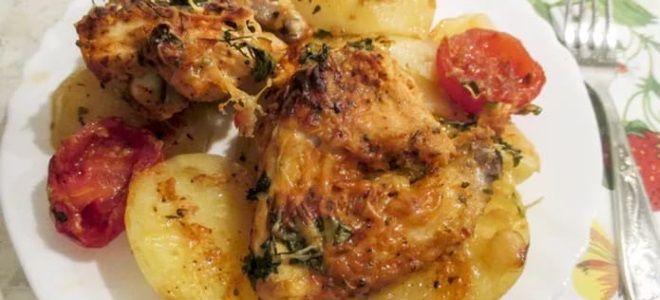 Рецепта за пиле с картофи във фурната