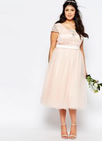 elegantní šifonové šaty pro obézní ženy 24