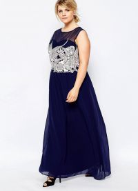 elegantní šifonové šaty pro obézní ženy 26