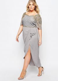 elegantní šifonové šaty pro obézní ženy 30