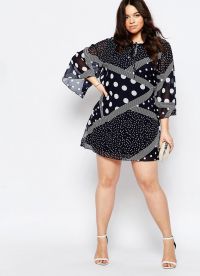 elegantní šifonové šaty pro obézní ženy 32