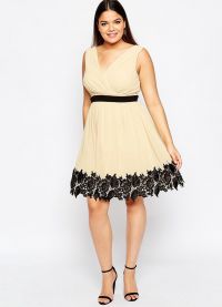 elegantní šifonové šaty pro obézní ženy 4