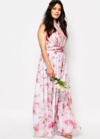 eleganckie sukienki szyfonowe dla otyłych kobiet 16