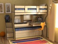 Dětská transformační postel s komodou7