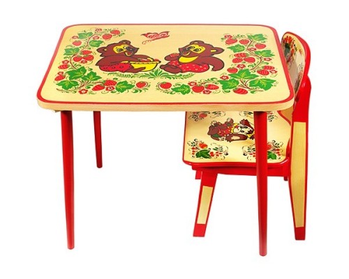 otroška miza in visok stol iz 1. leta 5