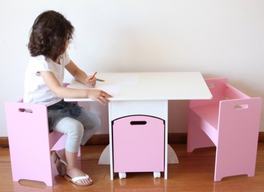 Otroške mize in stoli od 3 leta do 5