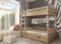 Otroška lesena postelja4