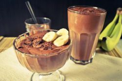 čokoládová banánová pěna recept