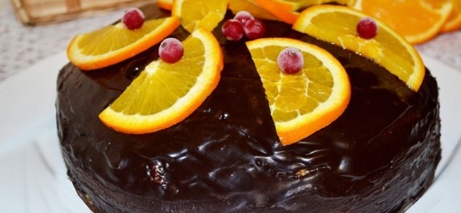 czekoladowy pomarańczowy tort
