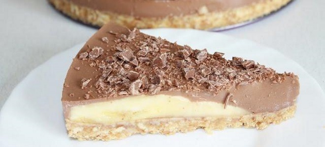 шоколадова бананова торта за печене рецепта
