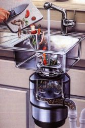 кухненски умивалник за хранителни отпадъци