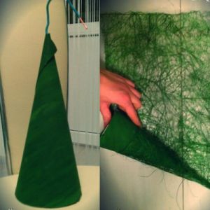 Vánoční strom ze sisalu - mistrovská třída2