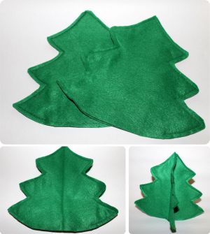 Božično drevo iz klobučevine 6