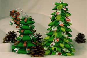 Божићно дрво трака с властитим рукама32