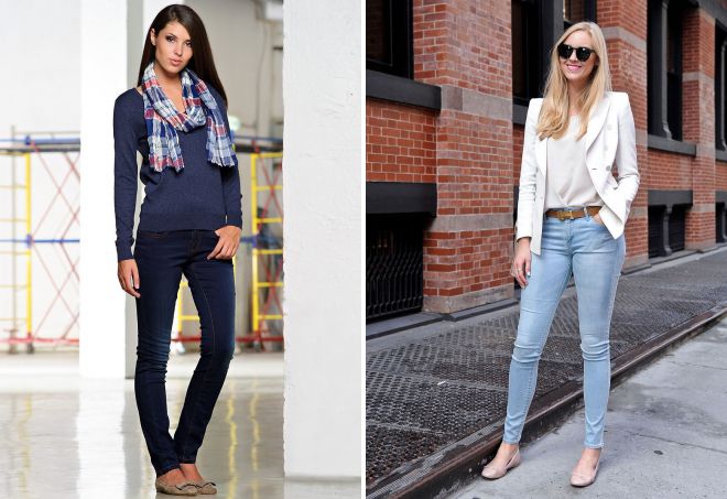 с чем носить женские классические джинсы