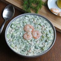 вкусна okroshka на кефир