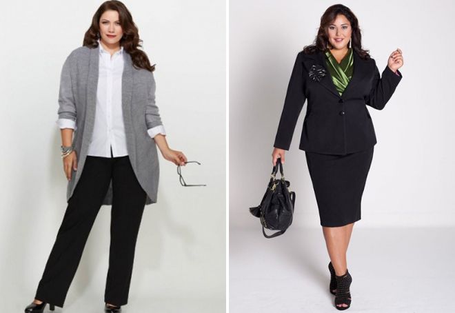 kancelářské oděvy pro obézní ženy