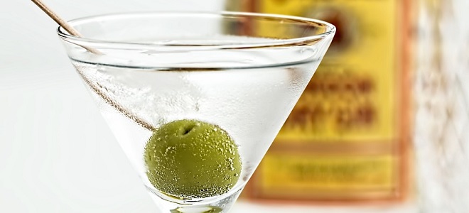 Martini koktejl s gin