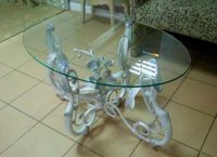 Konferenční stolek se sklem -3