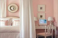 розов цветен тапет за спалня 2