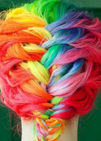 цветни нишки на косата 5