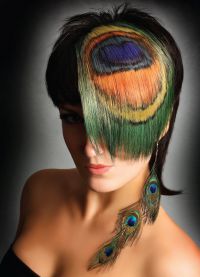 цветни нишки на косата 6
