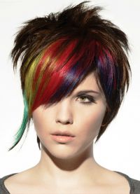 barevné prameny vlasů 8