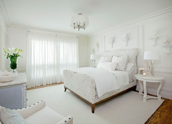 спальня в белом цвете